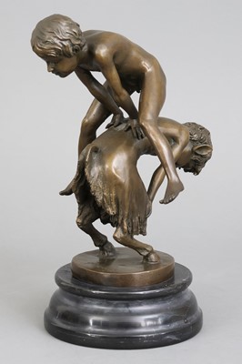 Lot 1880 - WILHELM HAVERKAMP (1864-1929) Bronzefigur "Der Bocksprung"