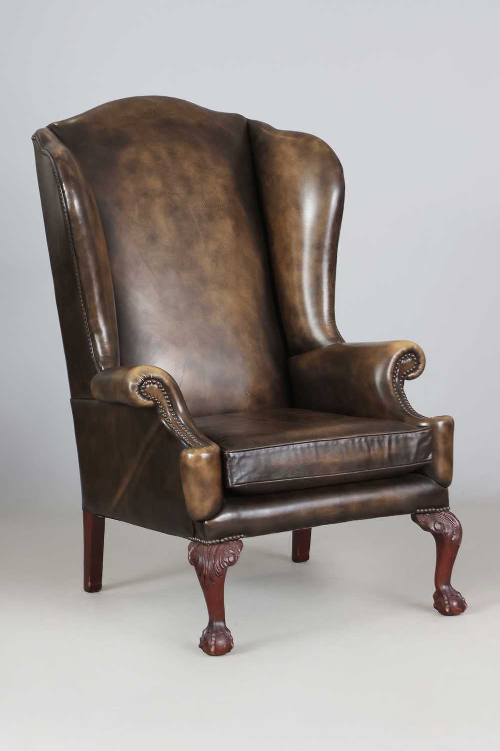 Englischer Wing-chair im Stile des 19. Jahrhunderts