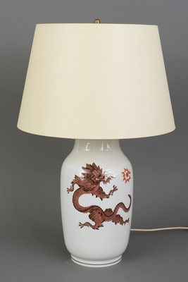 Lot 960 - MEISSEN Porzellanlampe