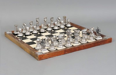 Lot 718 - Schachspiel mit Silber Figuren