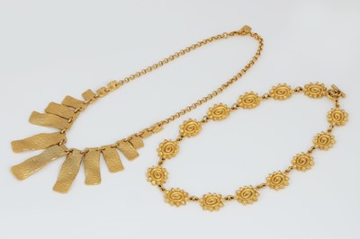 Lot 855 - 2 französische Modeschmuck Colliers