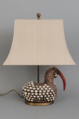 Lot 564 - Tischlampe mit Vogelfigur