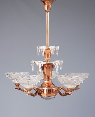 Lot 513 - Französische Art Deco Deckenlampe "Cascade"