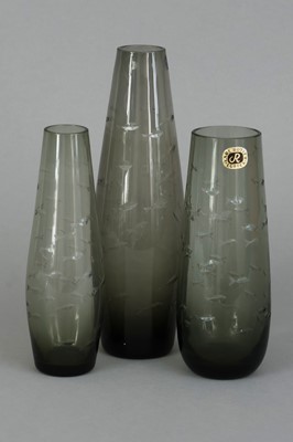 Lot 1236 - 3 CARL ROTTER (Lübeck) Glasvase