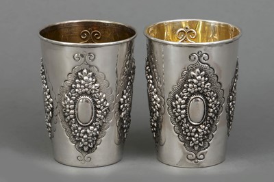 Lot 660 - Paar Silber Trinkbecher