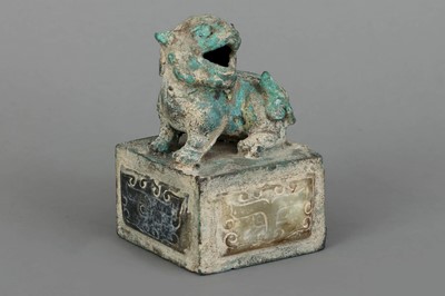 Lot 74 - Asiatischer Stempel/Siegel mit Fu-Hund Staffage