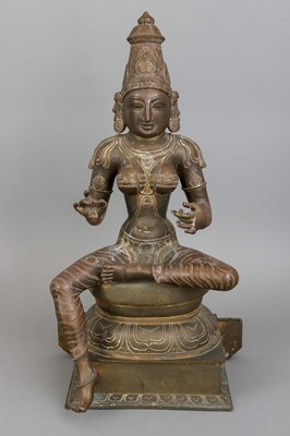 Lot 237 - Indische Bronzefigur "Parvati"