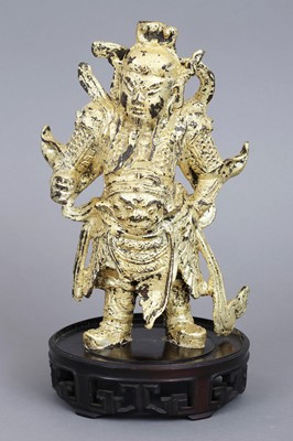 Lot 133 - Chinesische Bronezfigur eines Himmelswächters