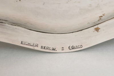 EICHLER (Berlin) Silber Teller