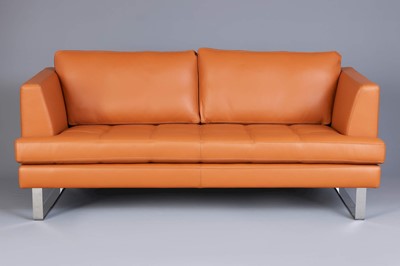 Lot 306 - NIELAUS Mobler (Denmark) Ledersofa "Scala"