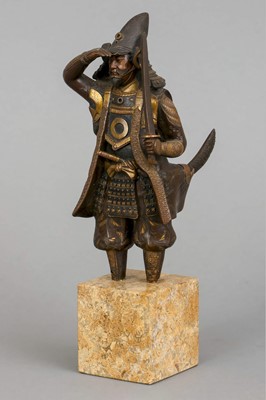 Lot 160 - wohl MIYAO EISUKE  (1850-1920) Bronzefigur "Samurai"