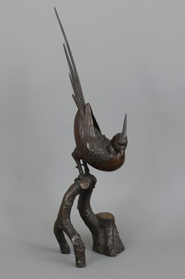 Lot 162 - Japanische Bronzefigur/Räuchergefäß "Fasan"