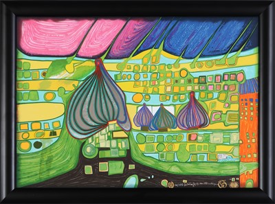 Lot 1774 - FRIEDENSREICH HUNDERTWASSER (1928 Wien - 2000 an Bord der Queen Elizabeth 2 bei Neuseeland)