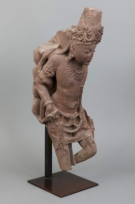 Lot 236 - Indische Steinfigur "Vishnu"