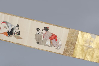 Japanische Shunga Makimono des 19. Jahrhunderts