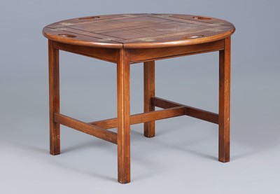 Lot 369 - Englischer "Captains table" Beistelltisch