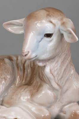 ROSENTHAL Porzellanfigur "Liegendes Lamm"