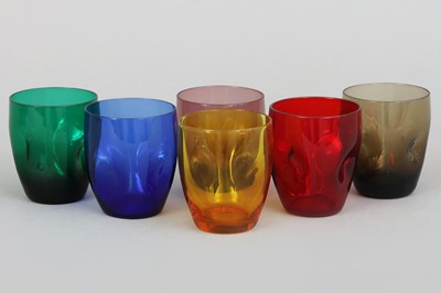 Lot 1026 - 6 Mid-century Wassergläser