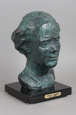 Lot 1858 - nach Auguste RODIN, Bronzebüste des Komponisten Gustav Mahler