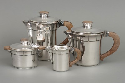 Lot 597 - Versilbertes Art Déco Kaffee- und Teeservice