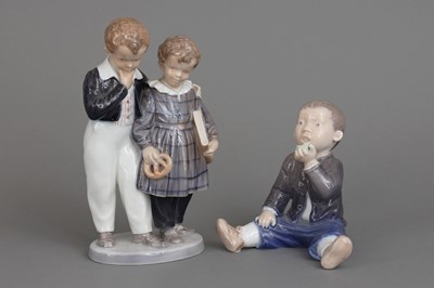 Lot 964 - 2 ROYAL COPENHAGEN Porzellanfiguren