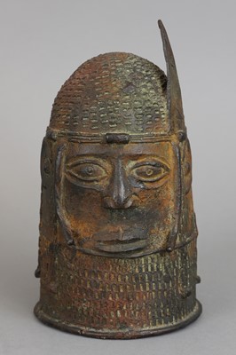 Lot 1109 - Afrikanischer Bronzekopf eines Oba Königs, Benin