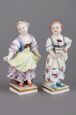 Lot 843 - 2 MEISSEN Porzellanfiguren ¨"Gärtnerkinder"