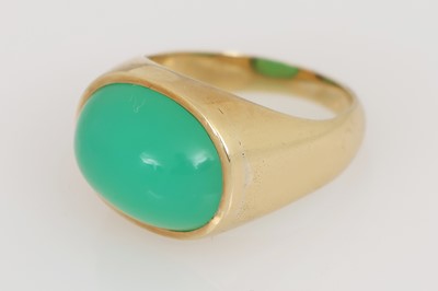 Lot 728 - Ring mit Chrysopras