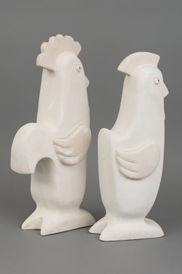 2  Keramikfiguren "Hühner"