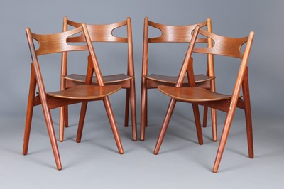 Lot 204 - 4 HANS J. WEGNER "Sawbuck chairs"