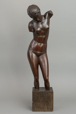 Lot 1632 - UNBEKANNTER MONOGRAMMIST "GF"(?) Bronzefigur "Weiblicher Akt (ohne Arme)" (1921)