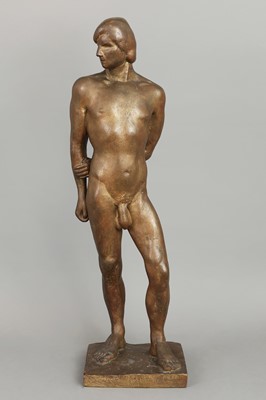 Bronzefigur "Stehender männlicher Akt"