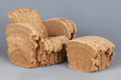 Lot 155 - FRANK O. GEHRY (*1929) Sessel mit Ottoman "Little Beaver"