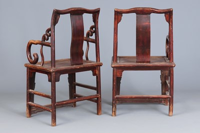 Lot 80 - Paar chinesische Stühle der Qing Dynastie