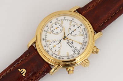 Lot 557 - MAURICE LACROIX (Swiss) Automatik Chronograph Herrenarmbanduhr