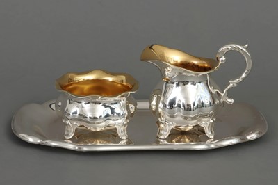 Lot 422 - WILKENS (Bremen) Silber Milch und Zucker Set im Barock-Stil