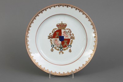 SAMSON (Paris, Frankreich) Porzellanteller mit spanischem Wappen