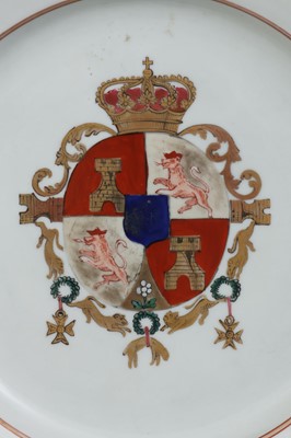 SAMSON (Paris, Frankreich) Porzellanteller mit spanischem Wappen