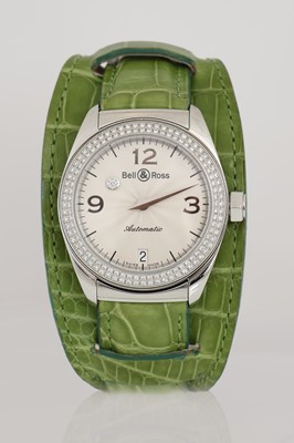 Lot 586 - BELL & ROSS Damenarmbanduhr "Mystery diamond"