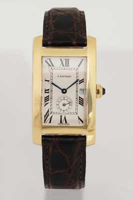 Lot 580 - CARTIER Tank Americaine Armbanduhr