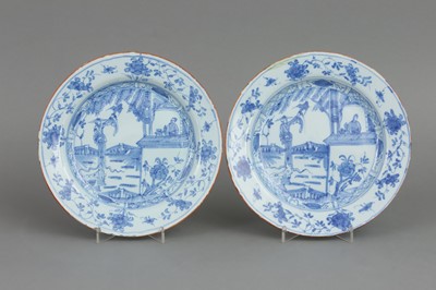 Lot 972 - 2 DELFT Fayenceteller mit Chinoiserie