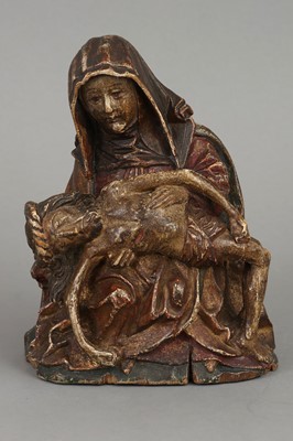 Lot 1062 - Sakrale Holzschnitzfigur "Pieta"