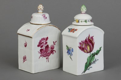 Lot 723 - 2 MEISSEN Porzellan-Teedosen