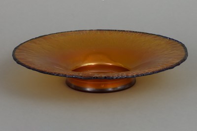 Lot 1034 - WMF (Geislingen) Myra Glasschale mit blauem Rand