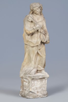 Lot 1060 - Gotische Heiligenfigur