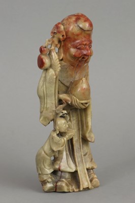 Chinesische Specksteinfigur "Li Tieguai"