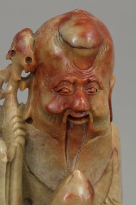 Chinesische Specksteinfigur "Li Tieguai"