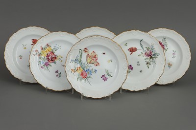 Lot 863 - 6 MEISSEN Porzellanteller