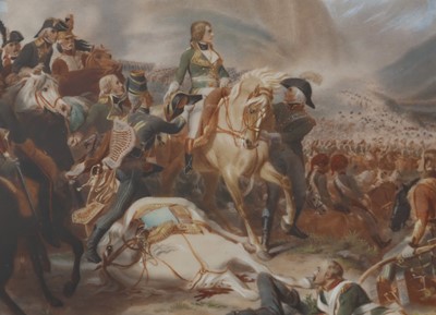 2 Miniaturen des 19. Jahrhunderts "Schlachten Napoleons"