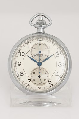 Lot 551 - HEUER Taschenuhr mit Stoppuhr-Funktion